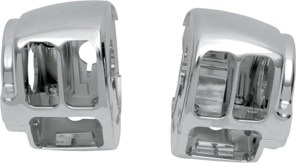 Drag Specialties Handlebar Switch Housing Kit For Harley Davidson FLD 1690 2012-2013 - Chrome