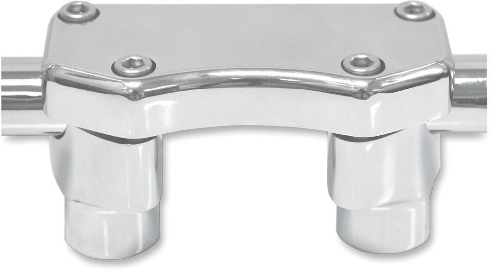 Drag Specialties Handlebar Riser & Top Clamp Kit 38.1 mm Rise - Chrome