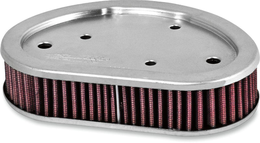 K&N High Flow Air Filter For Harley Davidson FLD 1690 2012-2013 - Red Silver