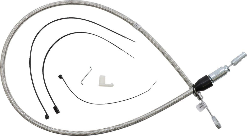 Magnum Shielding Quick Connect Clutch Cable For Harley Davidson FLDE 1750 2018-2020 96.5 cm (38") - Silver