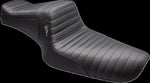 LE Pera Tailwhip Seat For Harley Davidson XL1200C 1996-2003 Pleated - Black