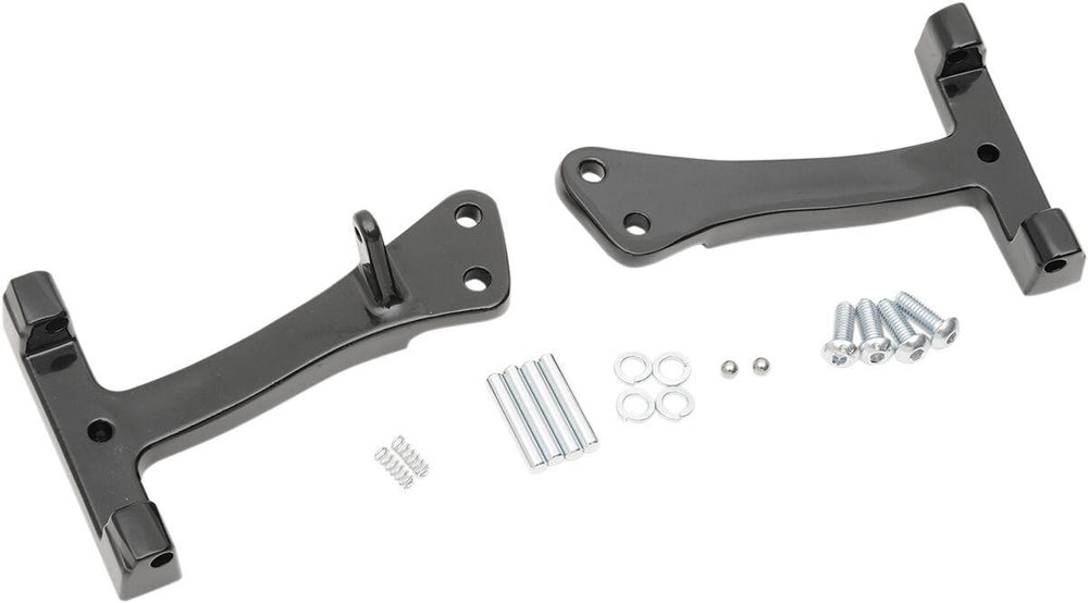Drag Specialties Passenger Floorboard Mount Kit For Harley Davidson FLD 1690 2012-2013 - Black