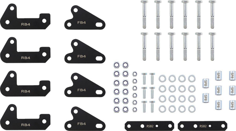Demon Lift Kit For Polaris Ranger 1000 4X4 2015-2017 - Powder-Coated