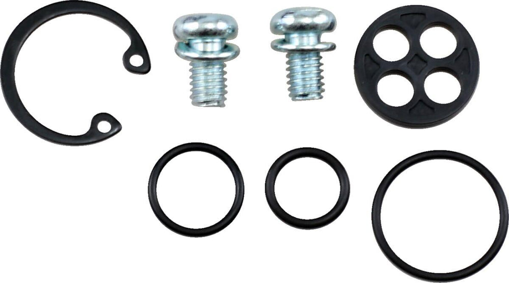 Parts Unlimited Petcock Repair Kit For Kawasaki EL 250 1988-1994 - Black Silver
