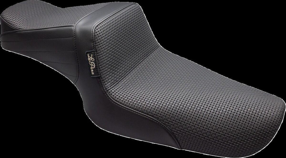 LE Pera Tailwhip Seat For Harley Davidson XL1200C 1996-2003 Basketweave - Black