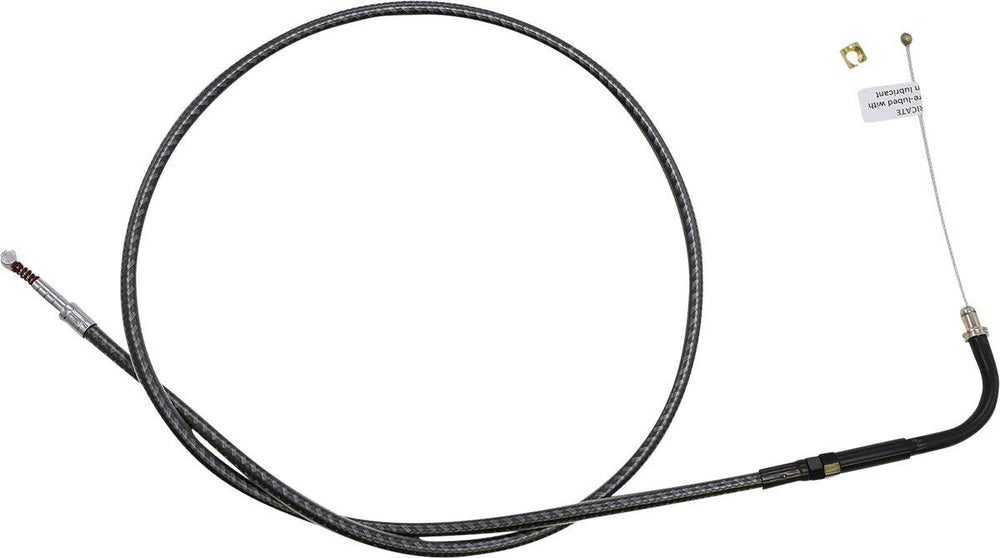 Magnum Shielding KarbonFibr Braided Throttle Idle Cable For Harley Davidson FLD 1690 2012-2013 88.5 cm (34-3 4") - Carbon Fiber Silver