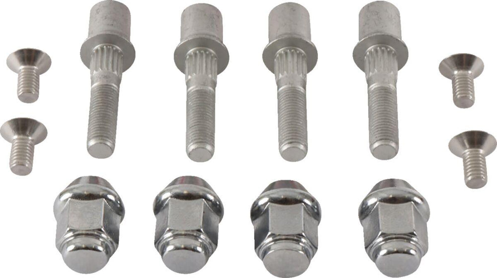 Moose Racing Wheel Stud/Nut Kit For Can Am Outlander 450 EFI 4X4 2017-2018 Fits Front Or Rear - Silver