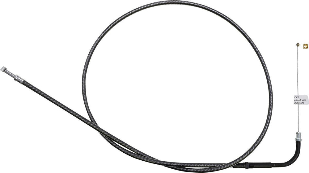Magnum Shielding KarbonFibr Braided Throttle Idle Cable For Harley Davidson FLD 1690 2012-2013 108 cm (42-1 2") - Carbon Fiber Silver