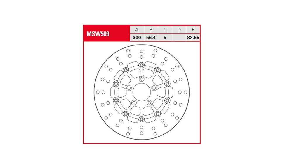 TRW Round Floating Brake Disc For Harley Davidson FXDB 1584 2007-2013 Front