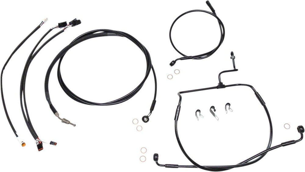 Magnum Shielding XR Handlebar Cable Install Kit For Harley Davidson FLHX 1750 30.5 - 35.5cm (12" - 14") - Black