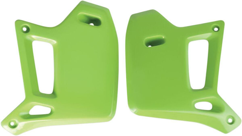 UFO Radiator Scoops For Kawasaki KDX200 1990-1994 - KX Green