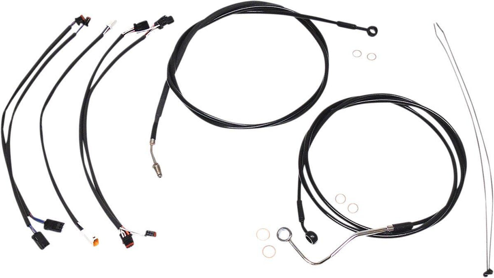 Magnum Shielding XR Handlebar Cable Install Kit For Harley Davidson FLHRXS 1750 2017-2018 30.5 - 35.5cm (12" - 14") - Black
