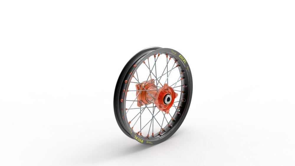 Kite Elite MX 16" Rear Wheel - KTM SX85 2006-2020 - Black/Orange Hub/Silver
