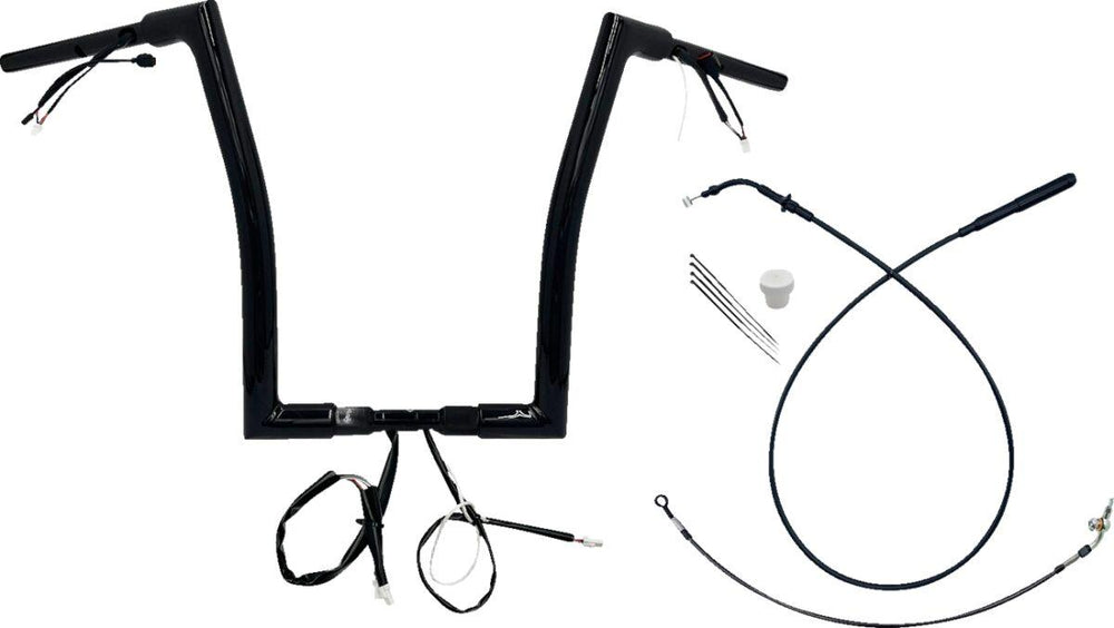 Fat Baggers Inc. 1-1 2" EZ Install Flat Top Handlebar For Harley Davidson FLHX 1923 2024-2025 - Black