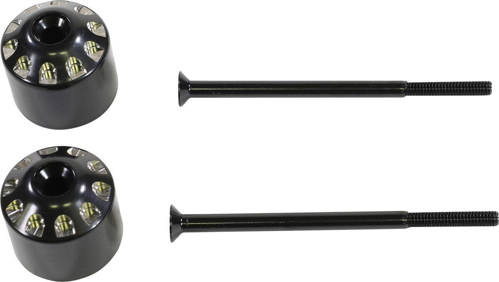 Show Chrome Handlebar End Weights For Can Am Ryker 600 ACE 2019-2024 - Black/Silver
