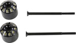 Show Chrome Handlebar End Weights For Can Am Ryker 600 ACE 2019-2024 - Black/Silver