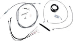 LA Choppers Handlebar Cable/Brake Hose Kit Non-ABS For Harley Davidson FLDE 1750 ABS 2018-2020 30.5 cm - 35.5 cm (12" - 14") - Clear-Coated