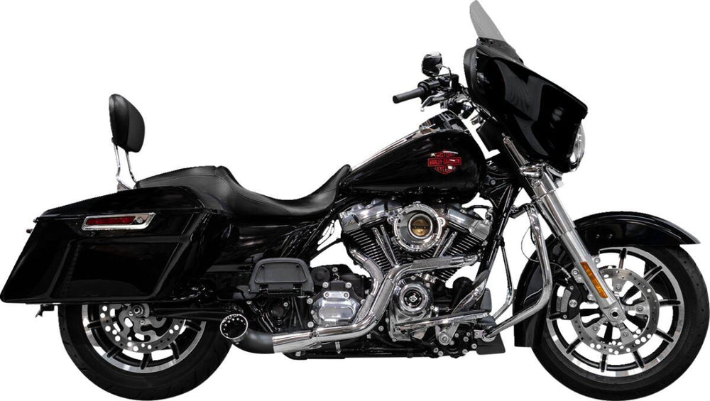 Trask 2 Into 1 Nasty Bastard Exhaust System For Harley Davidson FLH 1868 2021 - Chrome