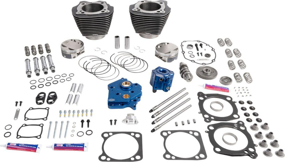S&S Cycle 132" Power Package Engine Performance Kit For Harley Davidson FLH 1868 ABS 2021 - Black Granite