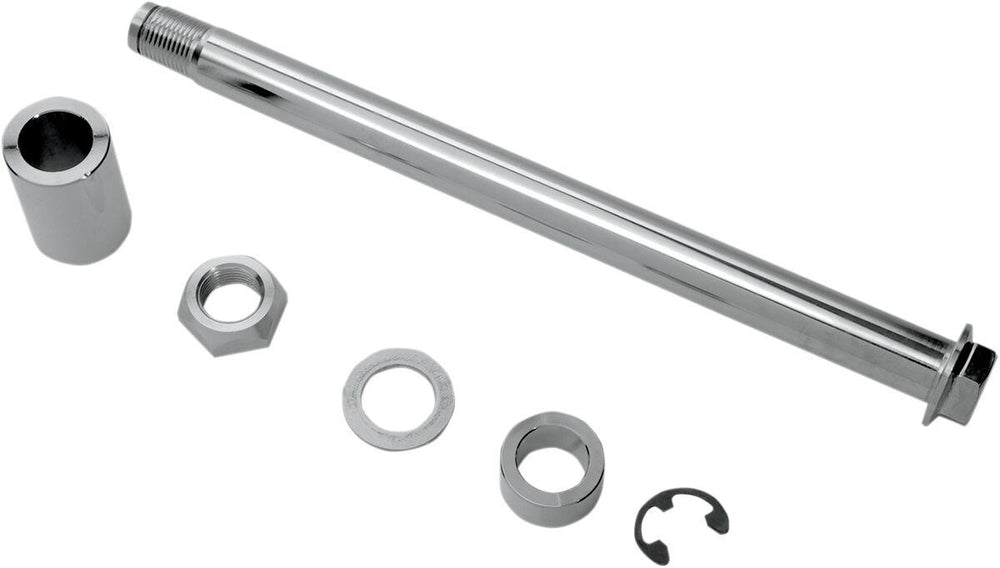 Drag Specialties Rear Axle Kit For Harley Davidson FLS 1690 2012-2015 - Chrome Silver