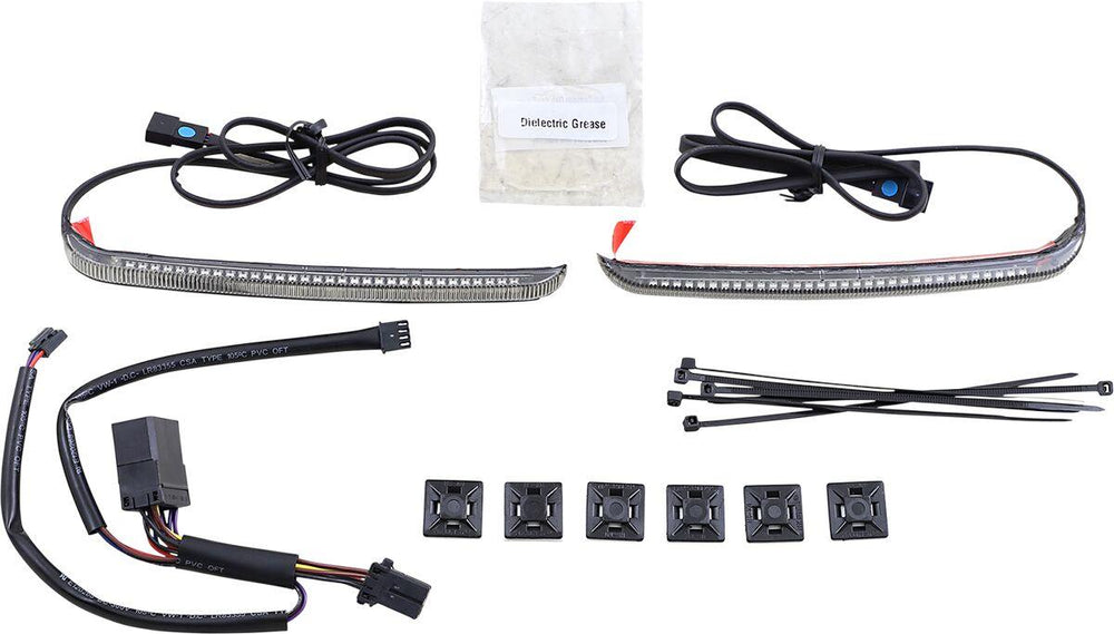 Ciro Bag Blades Accent Lights For Harley Davidson FLHR 1340 1997-1998 Smoke