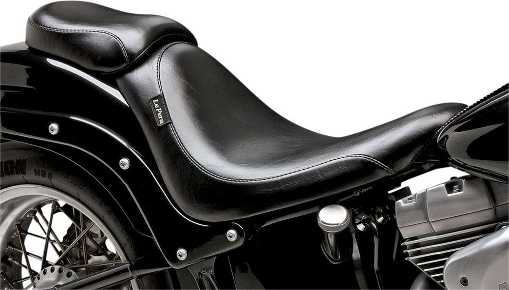 LE Pera Silhouette Pillion Pad For Harley Davidson FLSTF 1450 2006 10" - Black