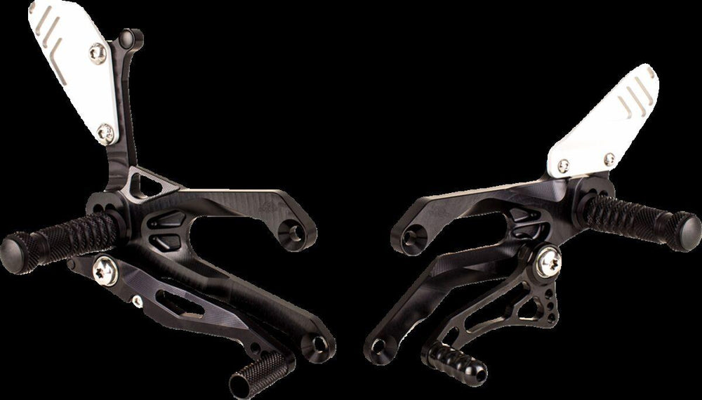 Gilles FXR Rearset For Yamaha YZF-R3 2015-2020 - Black