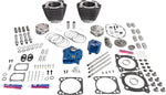S&S Cycle 129" Power Package Engine Performance Kit For Harley Davidson FLDE 1750 ABS 2018-2020 - Black/Highlighted Fins