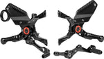 Gilles MUE2 Rearset For BMW M 1000 R ABS 2023-2024 - Black/Red