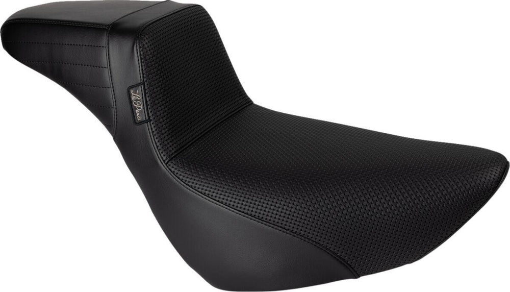 LE Pera Kickflip Daddy Long Legs Low Rider Seat For Harley Davidson FLSB 1750 ABS 2018-2024 Basketweave - Black