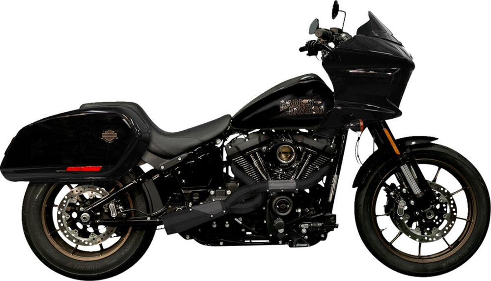 Trask 2 Into 1 Big Sexy Exhaust System For Harley Davidson FLDE 1750 2018-2020 - Black/Ceramic