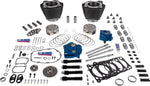 S&S Cycle 129" Power Package Engine Performance Kit For Harley Davidson FLH 1868 ABS 2021 - Black Pushrods/Highlighted Fins