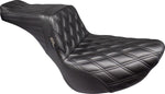 LE Pera Tailwhip Seat For Harley Davidson FLSL 1750 ABS 2018-2021 Double Diamond - Black