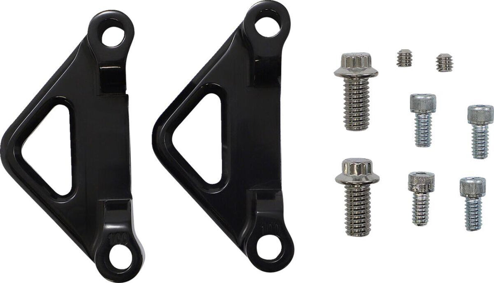 Accutronix Hot Bagger Leg Fender Spacers For Harley Davidson FLHR 1340 1994-1998 Front 1" - Black