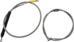 LA Choppers Handlebar Cable/Brake Hose Kit Non-ABS For Harley Davidson FLDE 1750 ABS 2018-2020 38 cm - 43 cm (15" - 17") - Clear-Coated