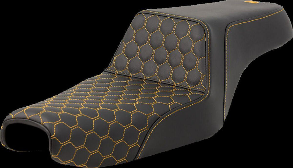 Saddlemen Honeycomb Step Up Seat For Harley Davidson RH 1250S ABS 2021-2022 Honeycomb - Black/Gold