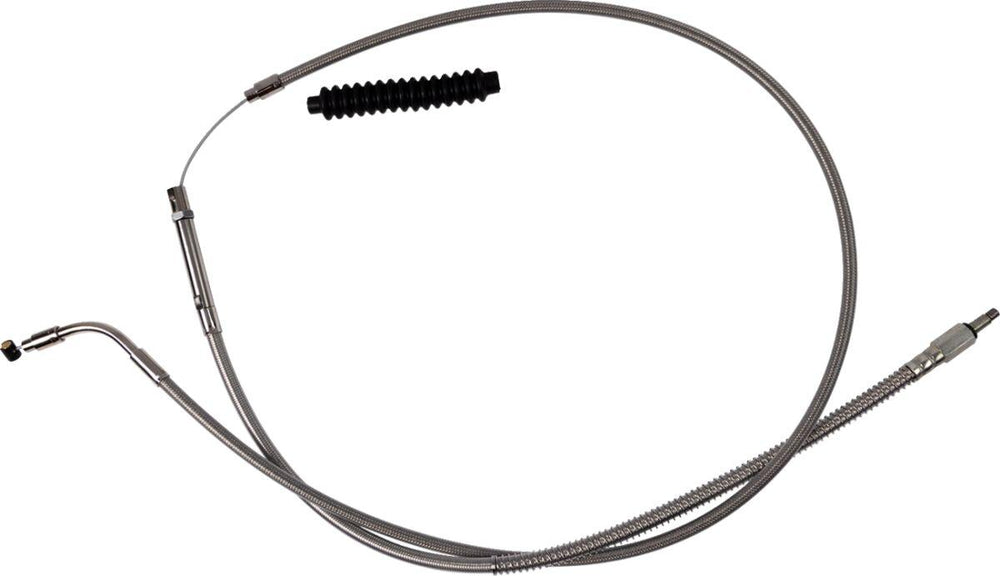Barnett Stainless Steel Clutch Cable For Harley Davidson FLHXSE 1977 2023-2024 +15.2 cm (6") - Silver