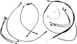 Magnum Shielding  Pearl Designer Handlebar Cable Install Kit For Harley Davidson FLTRK 1868 2024 30.5 - 35.5cm (12" - 14") - Black