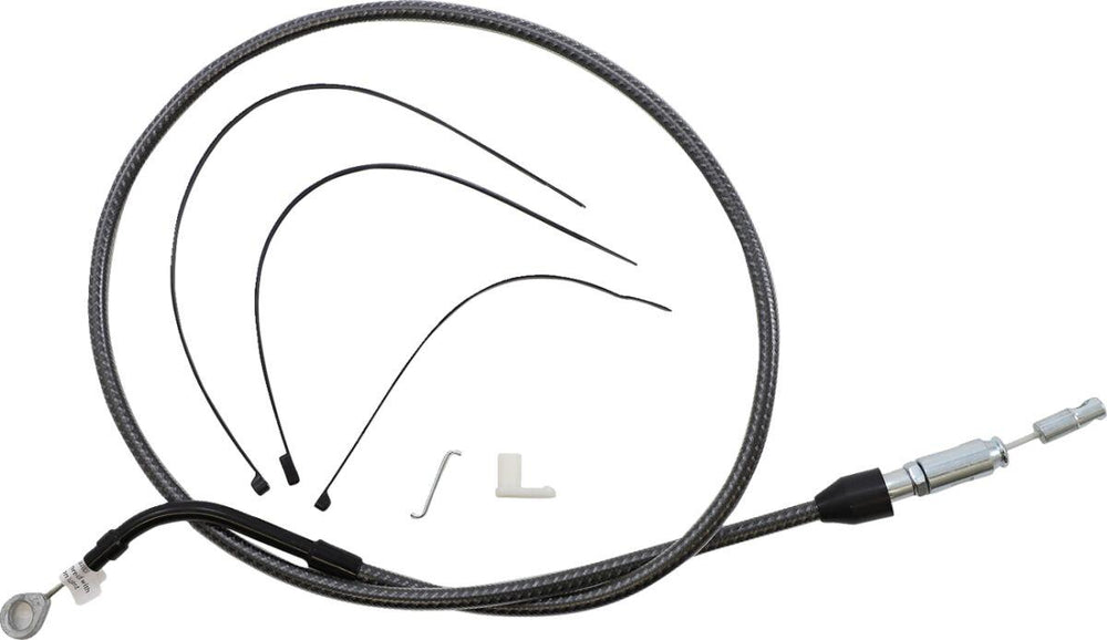 Magnum Shielding KarbonFibr Designer Handlebar Cable Install Kit For Harley Davidson FLH 1868 2021 30.5 - 35.5cm (12" - 14") - Carbon Fiber Silver