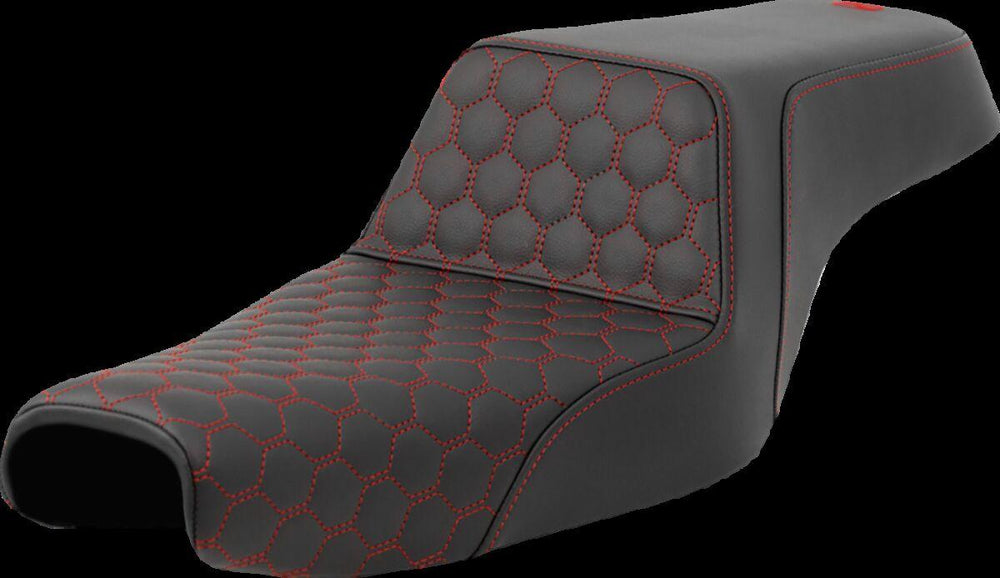 Saddlemen Honeycomb Step Up Seat For Harley Davidson RH 1250S ABS 2021-2022 - Black/Red