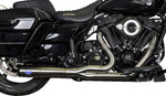 S&S Cycle 2 Into 1 Race Diamondback Exhaust System For Harley Davidson FLH 1868 2021 - Brushed