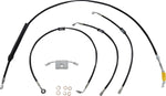 LA Choppers Standard Black Vinyl Handlebar Cable/Brake Hose Kit ABS For Harley Davidson FLDE 1750 ABS 2018-2020 30.5 cm - 35.5 cm (12" - 14") - Black