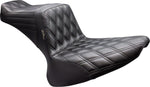 LE Pera Tailwhip Seat For Harley Davidson FLS 1690 2012-2017 Double Diamond - Black