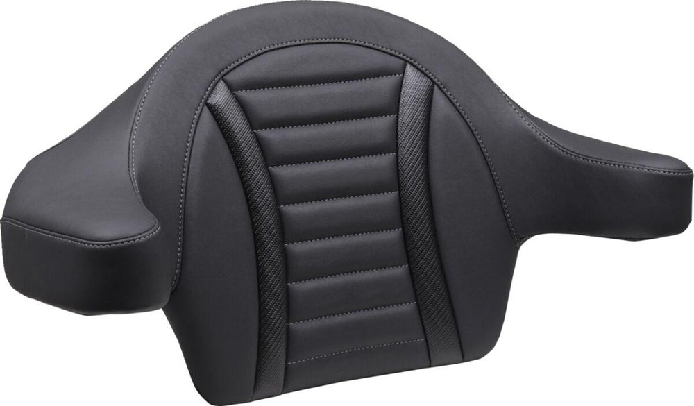 Mustang Deluxe Touring Extended Passenger Arm Backrest For Harley Davidson FLHX 1923 2024-2026 - Black/Grey