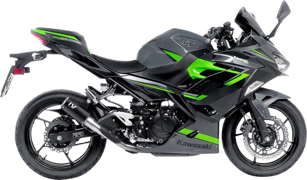 LeoVince Muffler For Kawasaki EX 400 2018-2022 - Matte Black