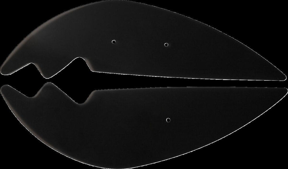 Show Chrome Aeroflo Lower Wind Deflectors For Honda GL 1800 2018-2023 - Black