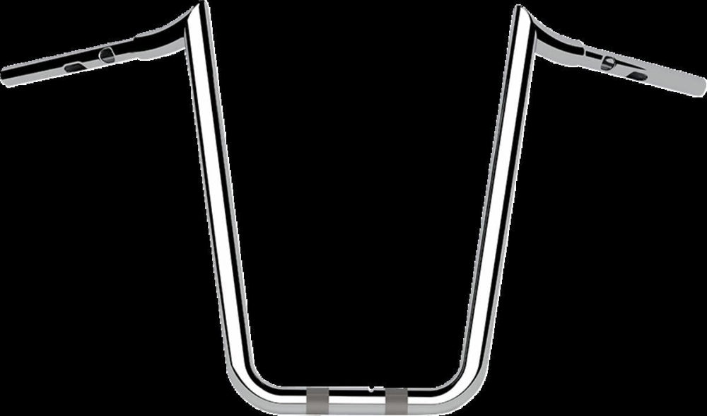 LA Choppers 1-1/4" Prime Ape Handlebar For Harley Davidson FLTRK 1868 ABS 2024 40.5 cm (16") - Chrome