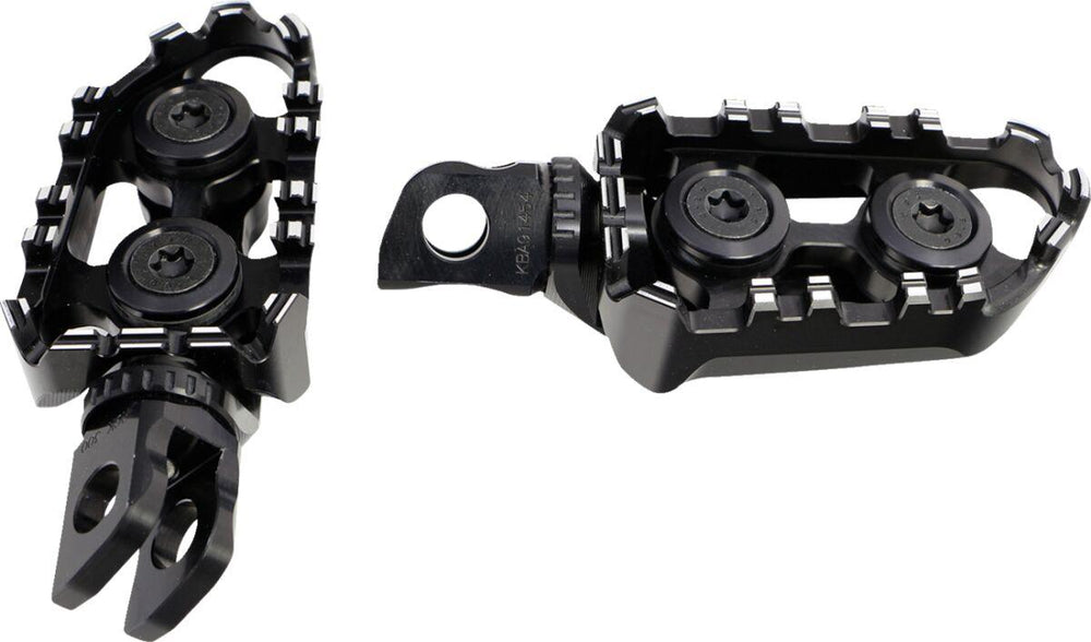 Gilles Tech-X Enduro Foot Pegs For Kawasaki KLZ 1000 ABS 2017-2024 - Black