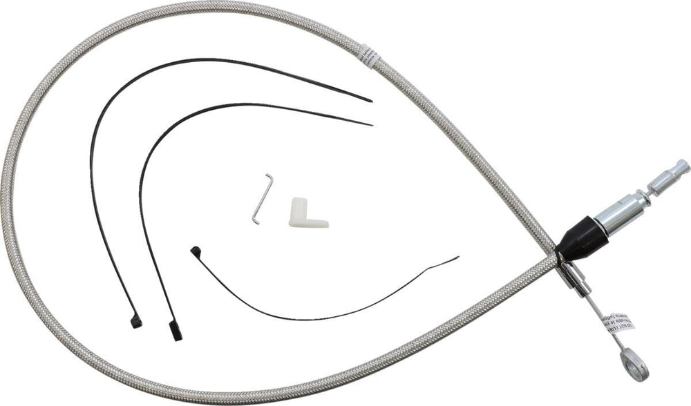 Magnum Shielding Quick Connect Clutch Cable For Harley Davidson FLDE 1750 2018-2020 106.5 cm (42") - Silver