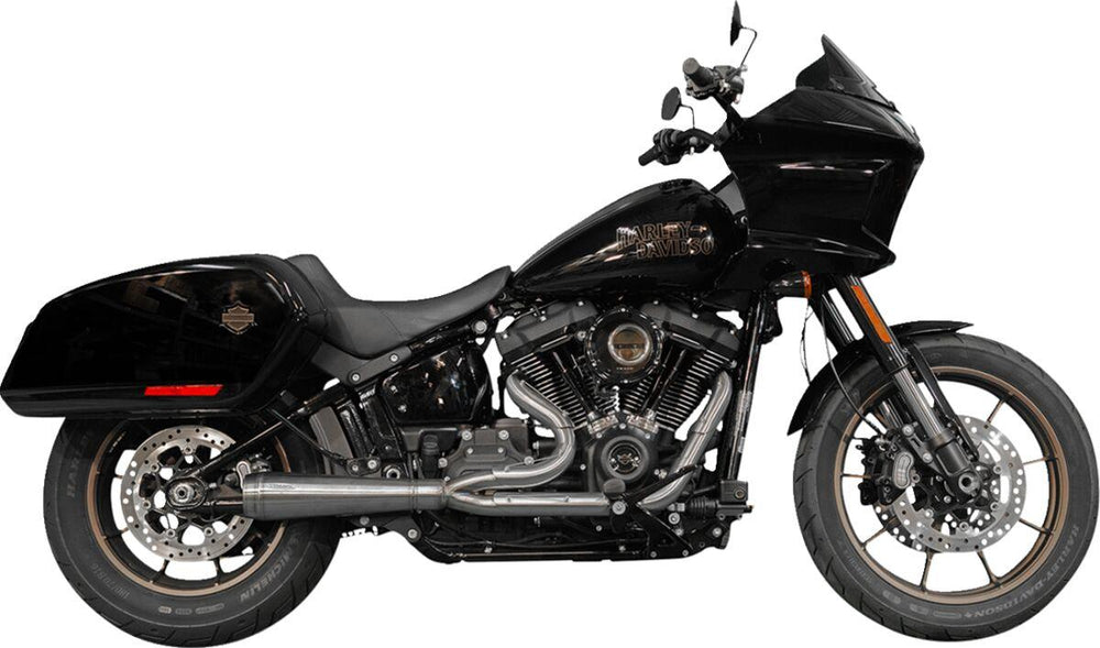 Trask 2 Into 1 Assault Exhaust System For Harley Davidson FLDE 1750 2018-2020 - Brushed